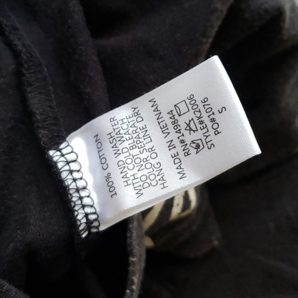 Zutter Wild West Rodeo Black Distressed Graphic 100% Cotton Short Sleeve Tee S - Picture 8 of 9